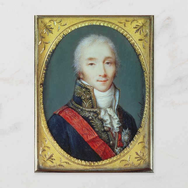 Miniature of Joseph Fouche  Duke of Otranto Postcard (Front)