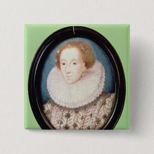 Miniature of Queen Elizabeth I 15 Cm Square Badge