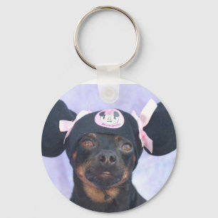 Miniature Pincher 2 Key Ring