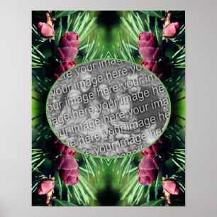 Miniature Pine Cones Frame Create Your Own Photo Poster