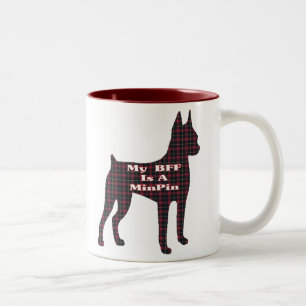 MINIATURE PINSCHER BFF Gifts Two-Tone Coffee Mug