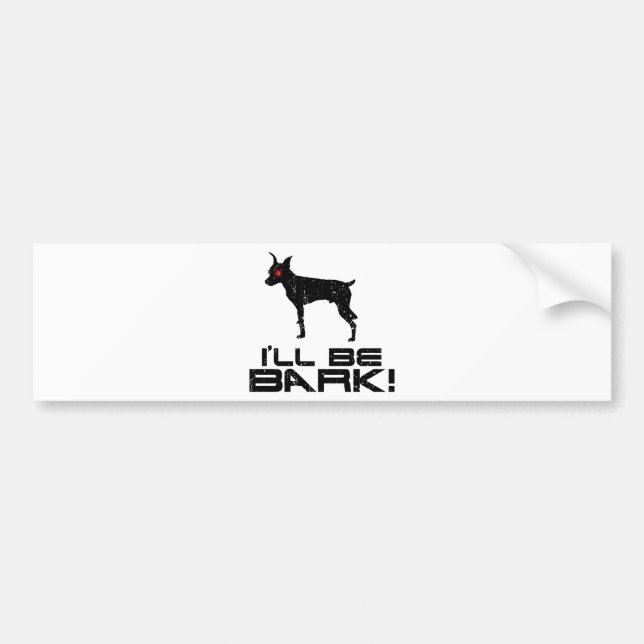Miniature Pinscher Bumper Sticker (Front)
