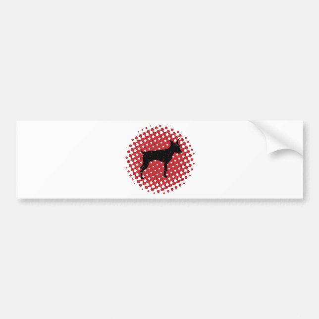Miniature Pinscher Bumper Sticker (Front)