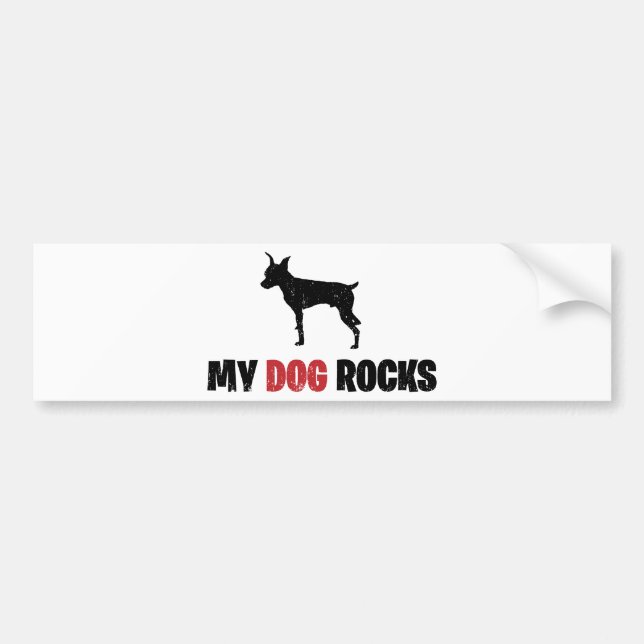Miniature Pinscher Bumper Sticker (Front)