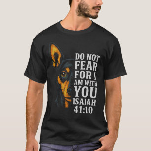 Miniature Pinscher Christian Religious Bible Verse T-Shirt