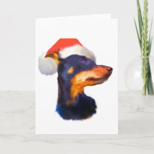 Miniature Pinscher Christmas Card