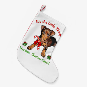 Miniature Pinscher Christmas Small Christmas Stocking