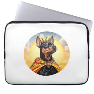 Miniature Pinscher Dog King Laptop Sleeve