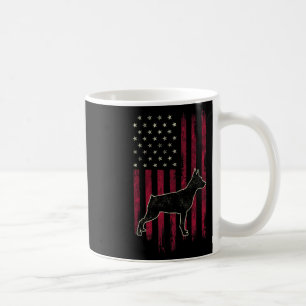 Miniature Pinscher Dog Lovers American Flag 4th Of Coffee Mug