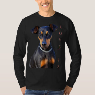 Miniature Pinscher Dog Mum Dad T Love Puppy Pet 2 T-Shirt