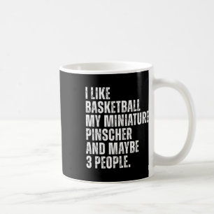 Miniature Pinscher Dog Owner Sketll Lover Funny Coffee Mug