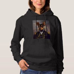Miniature Pinscher Dog Renaissance Pet Portrait Me Hoodie
