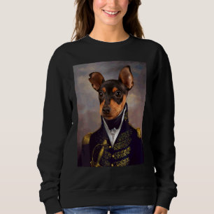 Miniature Pinscher Dog Renaissance Pet Portrait Me Sweatshirt