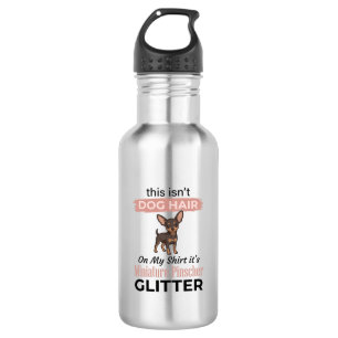 Miniature Pinscher Glitter Funny Dog Shirt Design_ 532 Ml Water Bottle