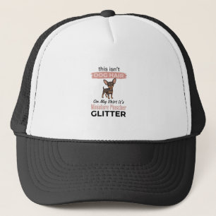 Miniature Pinscher Glitter Funny Dog Shirt Design_ Trucker Hat