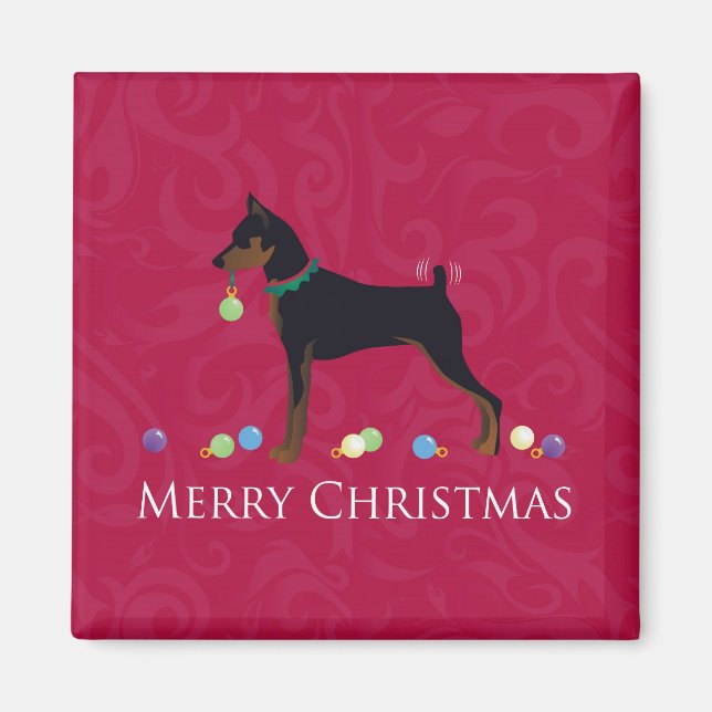Miniature Pinscher Greetings Magnet (Front)