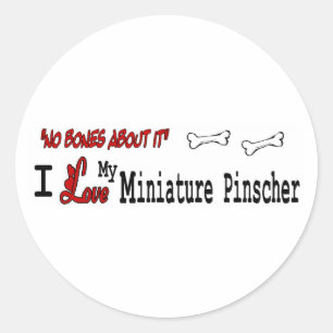 Miniature Pinscher (I Love) Sticker