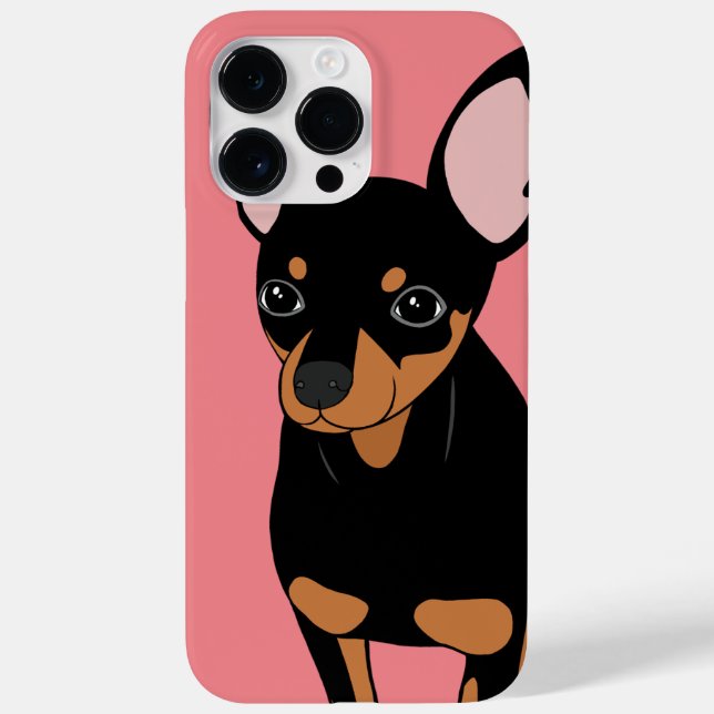 Miniature Pinscher Min Pin Apple iPhone 14 Case (Back)