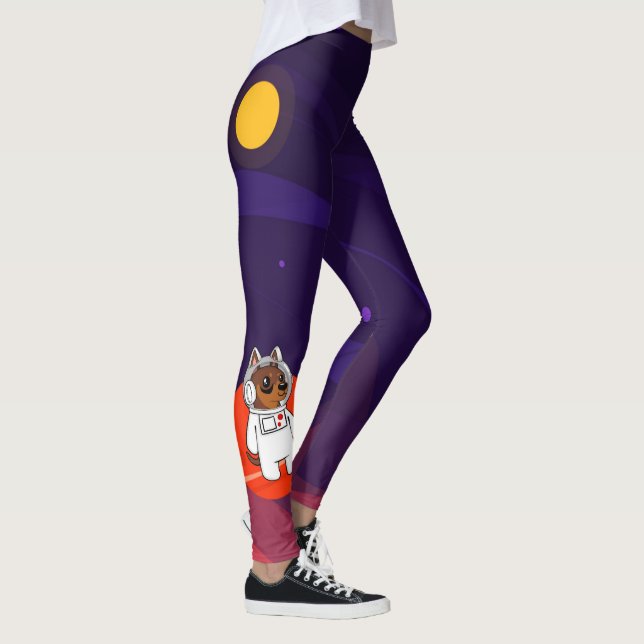 Miniature Pinscher (Min Pin) in Space Legging (Right)