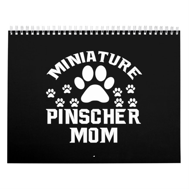 miniature pinscher mum calendar (Cover)