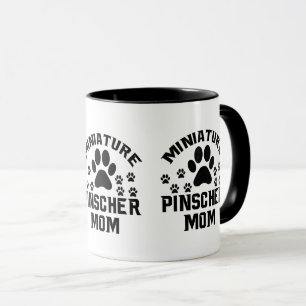 Miniature Pinscher Mum Dog Lover Paw Print Coffee  Mug