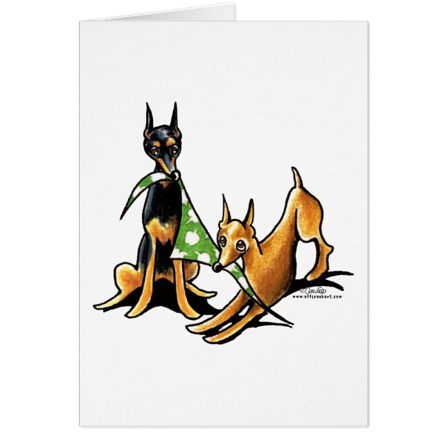 Miniature Pinscher n Apples (Front)