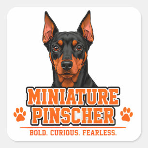 🐾 Miniature Pinscher Owner Family Pride 🐾 Square Sticker