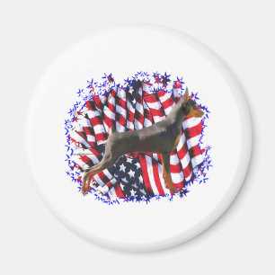 Miniature Pinscher Patriot Magnet