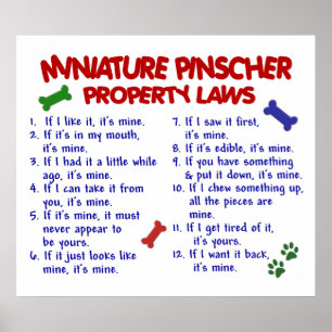 MINIATURE PINSCHER PL2 POSTER