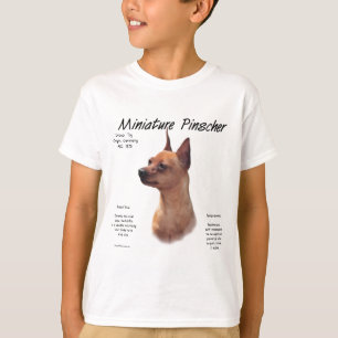 Miniature Pinscher (red) History Design T-Shirt