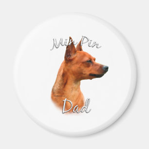 Miniature Pinscher (rust) Dad 2 Magnet