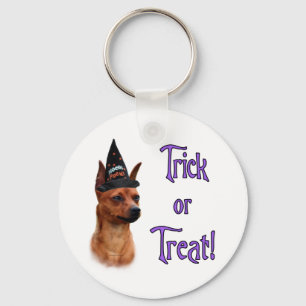 Miniature Pinscher Trick Key Ring
