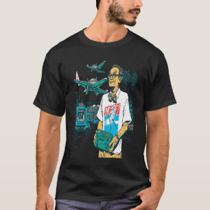 Miniature Plane Cool Retro Radio Controlled Plane T-Shirt