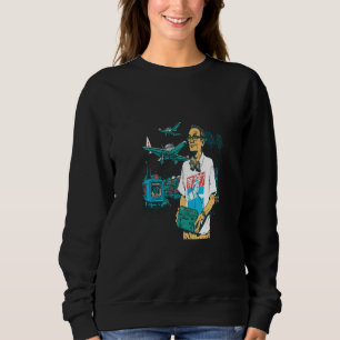 Miniature Plane Cool Retro Radio Controlled Planes Sweatshirt