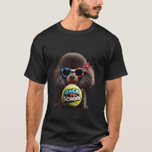 Miniature Poodle Back To School Tennis Ball Kids B T-Shirt