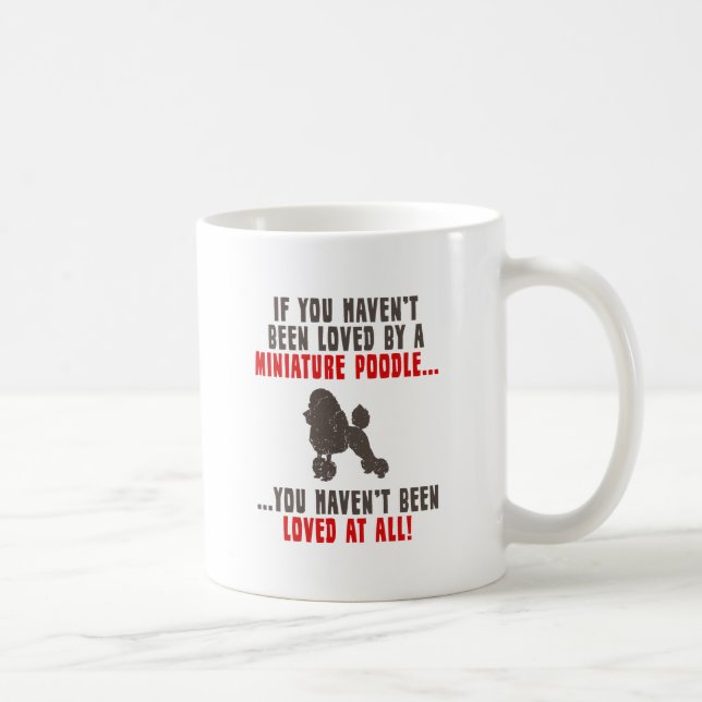 Miniature Poodle Coffee Mug (Right)