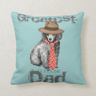 Miniature Poodle Dad Cushion