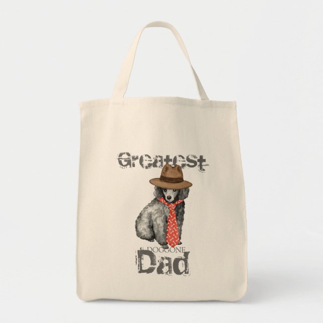 Miniature Poodle Dad Tote Bag (Front)
