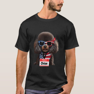 Miniature Poodle Dog Chloe Men Women Kids Boys Gir T-Shirt
