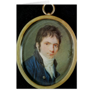 Miniature Portrait of Ludwig Van Beethoven , 1802