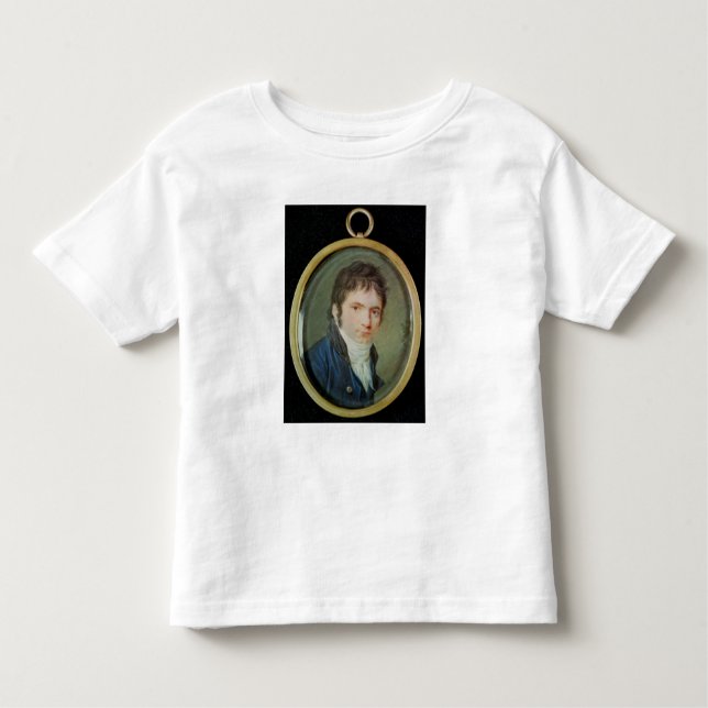 Miniature Portrait of Ludwig Van Beethoven , 1802 Toddler T-Shirt (Front)