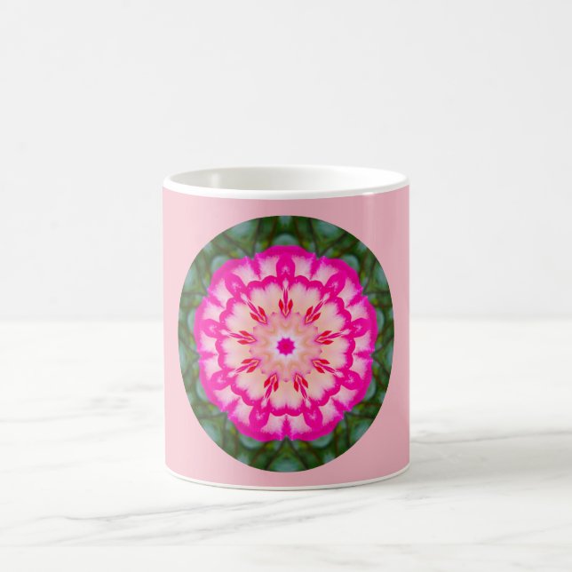 Miniature Rose Fractal Coffee Mug (Center)