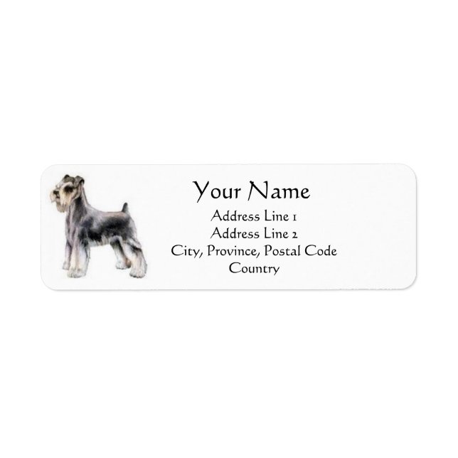Miniature Schnauzer Address Labels (Front)