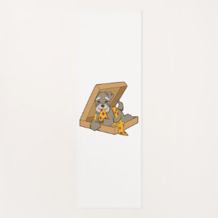 Miniature Schnauzer And Pizza Yoga Mat