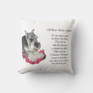 Miniature Schnauzer Art Gifts Cushion