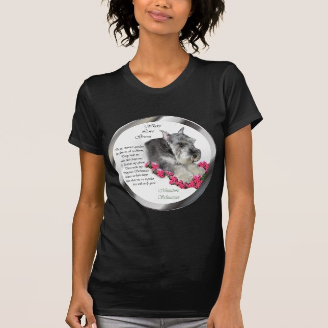 Miniature Schnauzer Art Gifts T-Shirt (Front)