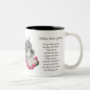 Miniature Schnauzer Art Gifts Two-Tone Coffee Mug