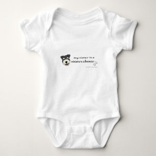 miniature schnauzer baby bodysuit