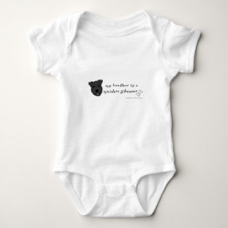 miniature schnauzer baby bodysuit