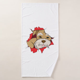 Miniature Schnauzer Bath Towel